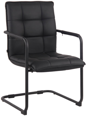 Moderne Eetkamerstoel - Keukenstoel - Hoog Comfort, Kunstleer Bekleding Kleur zwart