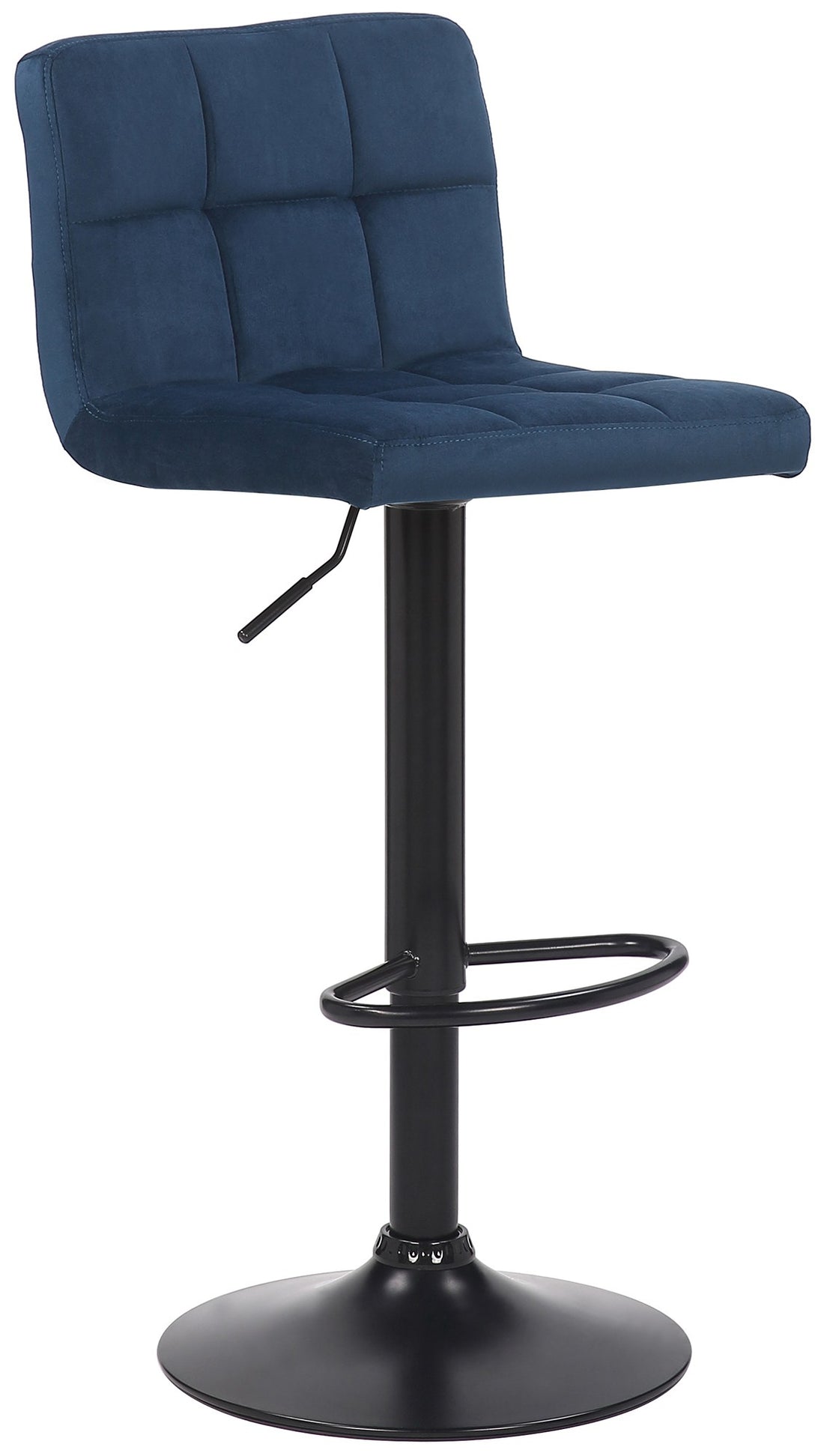 Moderne Barstoel - Barkruk - Ergonomisch Ontwerp, Fluwelen Bekleding Kleur blauw