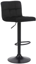 Moderne Barstoel - Barkruk - Ergonomisch Ontwerp, Fluwelen Bekleding Kleur zwart