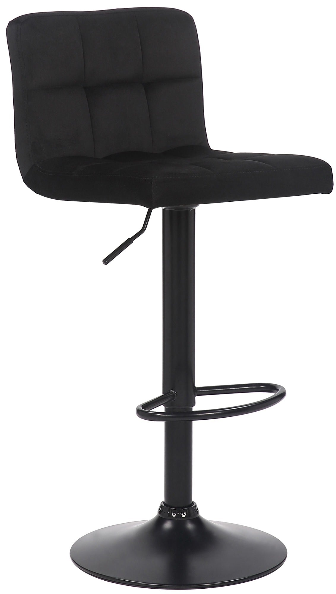 Moderne Barstoel - Barkruk - Ergonomisch Ontwerp, Fluwelen Bekleding Kleur zwart