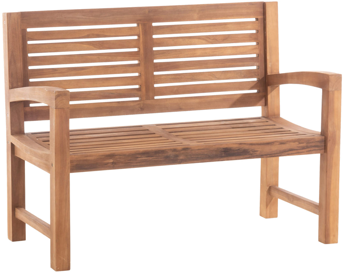 Teak Houten Tuinbank - Massieve Bank - Duurzaam Comfort & Legal Wood Certificaat Kleur teak Maat