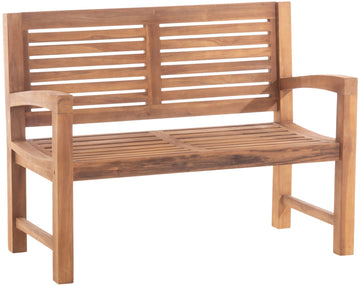 Teak Houten Tuinbank - Massieve Bank - Duurzaam Comfort & Legal Wood Certificaat Kleur teak Maat