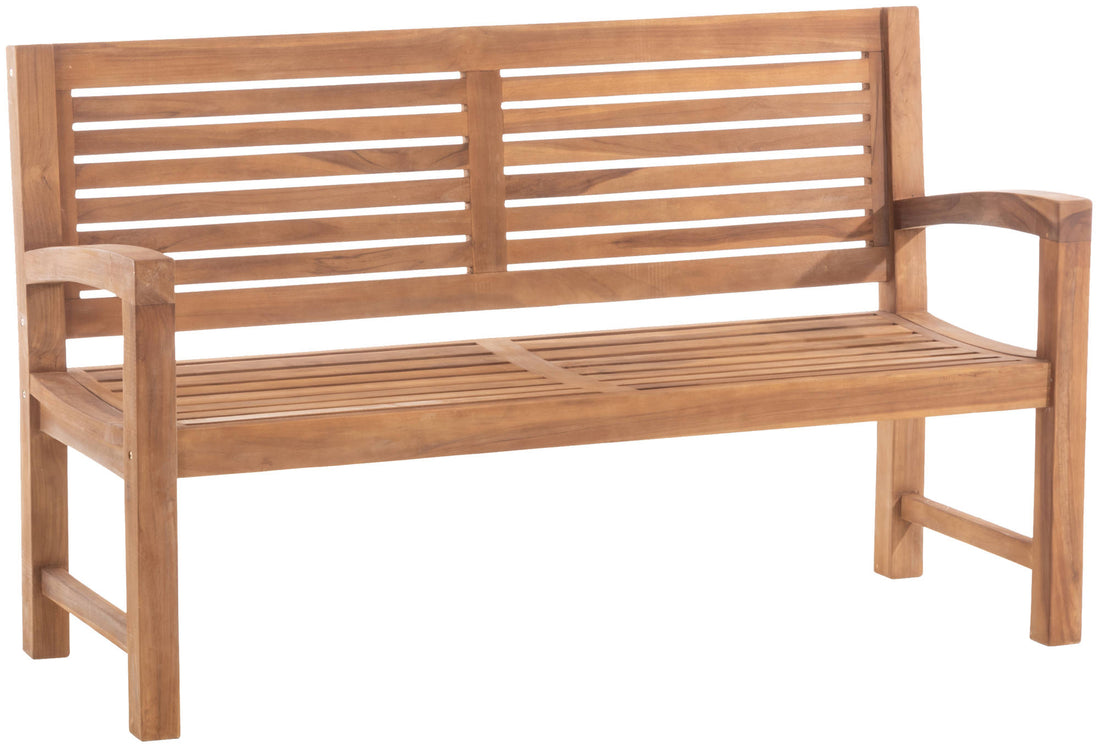 Teak Houten Tuinbank - Massieve Bank - Duurzaam Comfort & Legal Wood Certificaat Kleur teak Maat