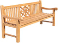 Teakhouten Tuinbank - Buitenbank - Duurzaam Ergonomisch Comfort Kleur teak Maat