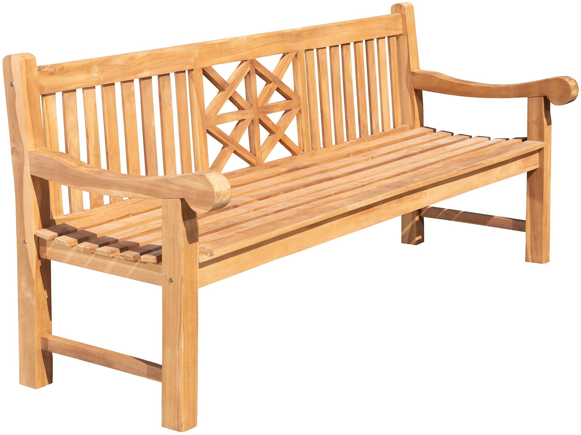 Teakhouten Tuinbank - Buitenbank - Duurzaam Ergonomisch Comfort Kleur teak Maat