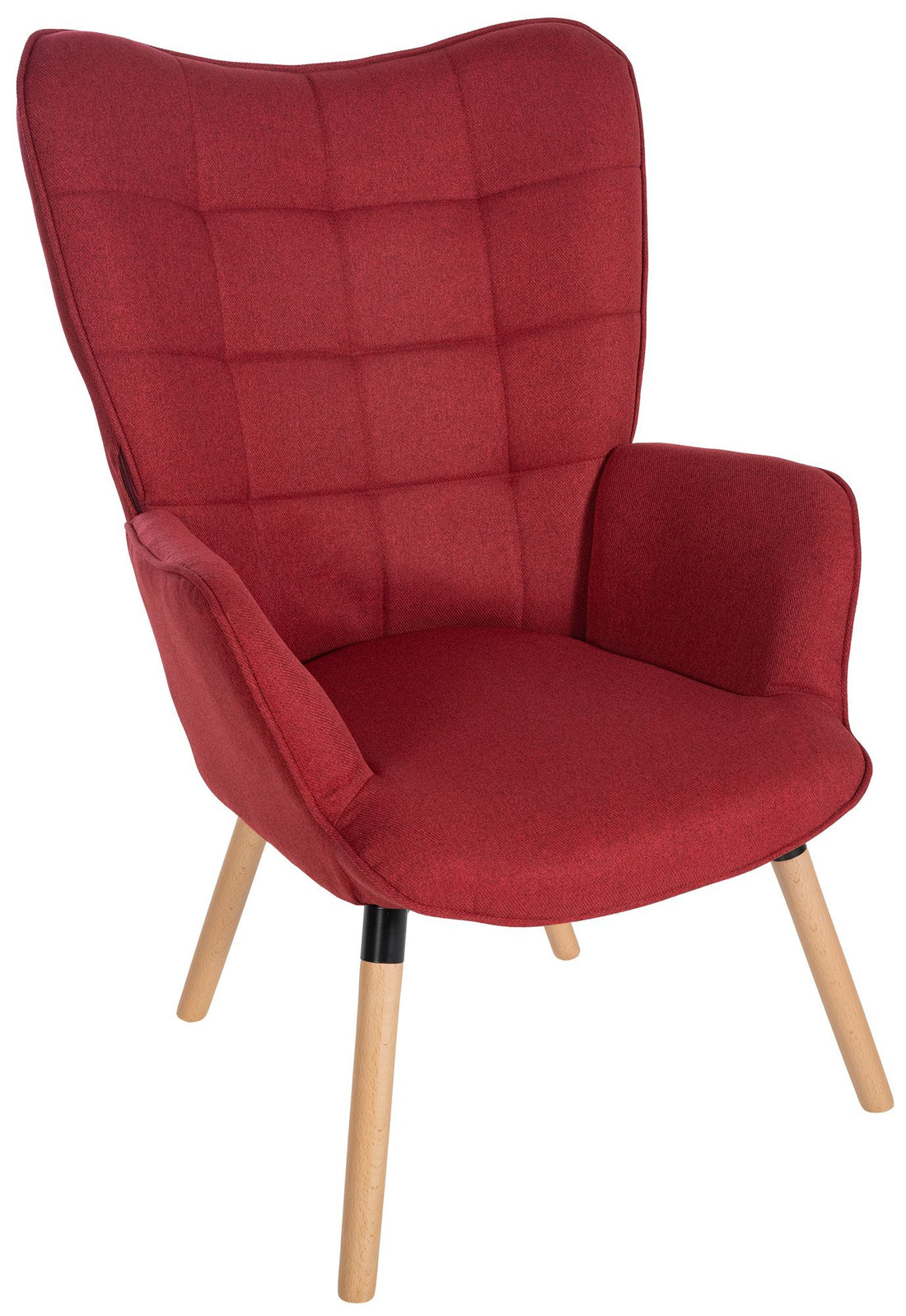 Comfortabele Fauteuil - Elegant Ontwerp - Stoffen Bekleding, Duurzaam en Trendy Design Kleur rood