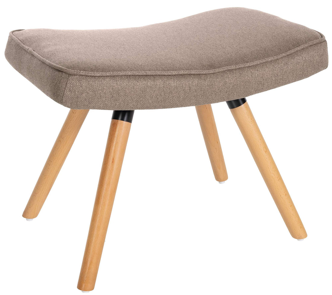 Voetenbankje met stoffen bekleding - Hocker - Comfort en veelzijdigheid voor thuis of kantoor Kleur grijs
