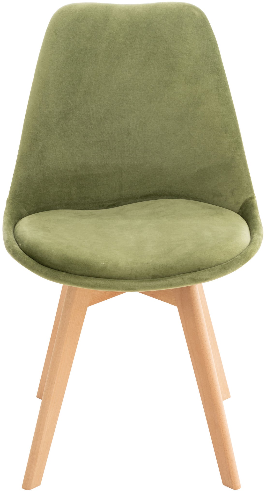 Set van 4 Eetkamerstoelen - Comfortabele Stoelen - Ergonomisch Design voor Langdurig Zitten Kleur lichtgroen