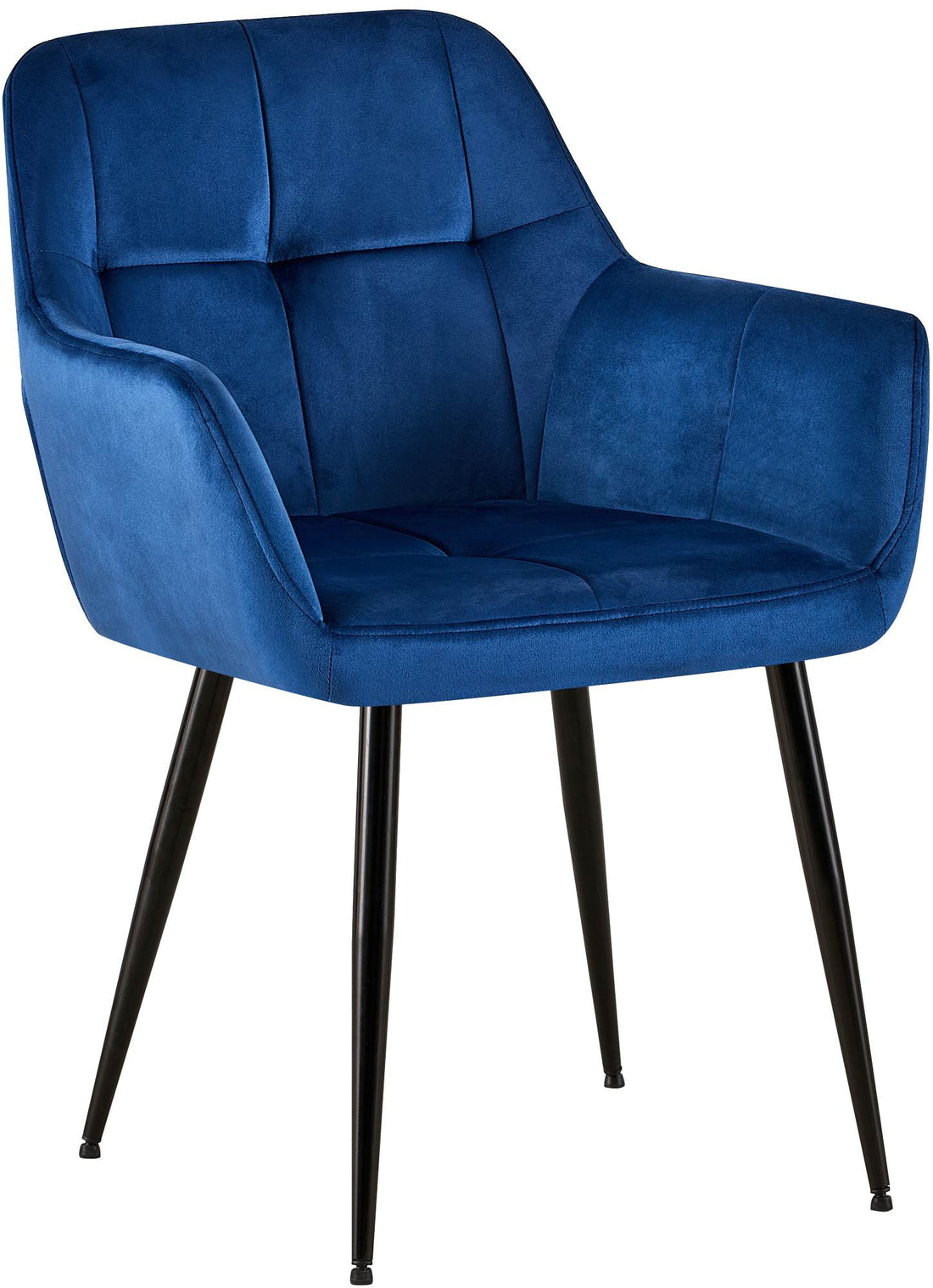 Bezoekersstoel - Gaststoel - Comfortabele Gewatteerde Rugleuning, Eenvoudig Schoon te Maken Materiaal zacht Kleur blauw