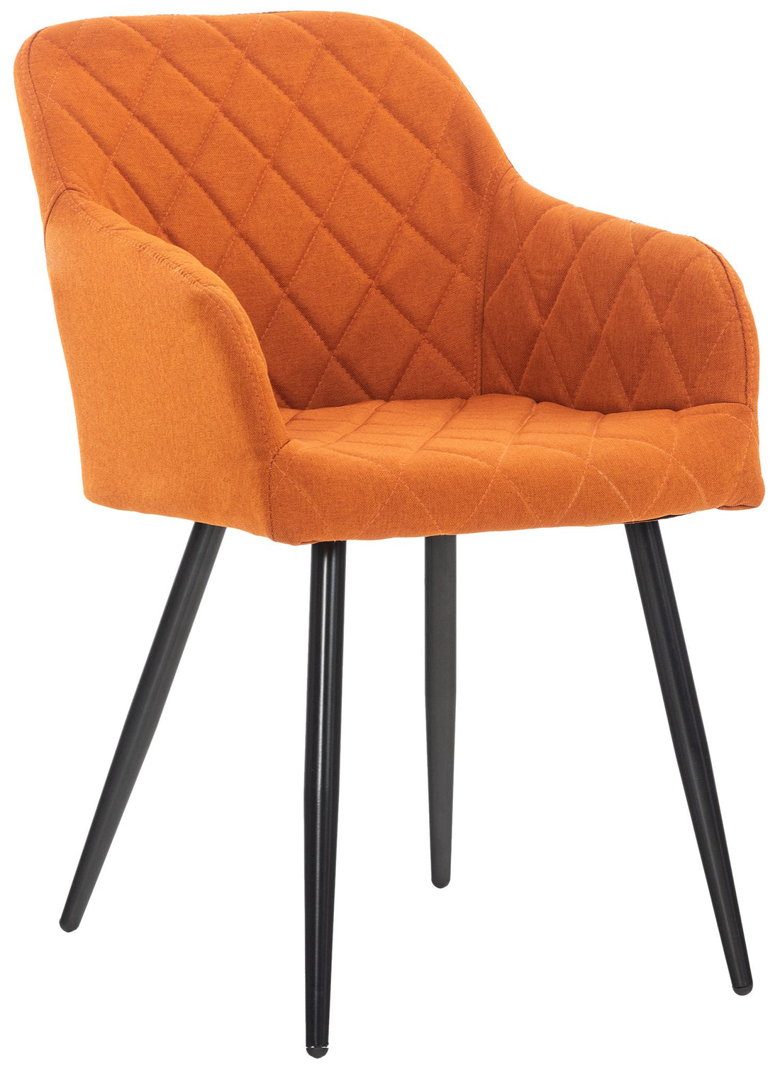Comfortabele Eetkamerstoel, Dining Chair, Langdurig Zitcomfort - Fluweel of Stof Beschikbaar Kleur oranje