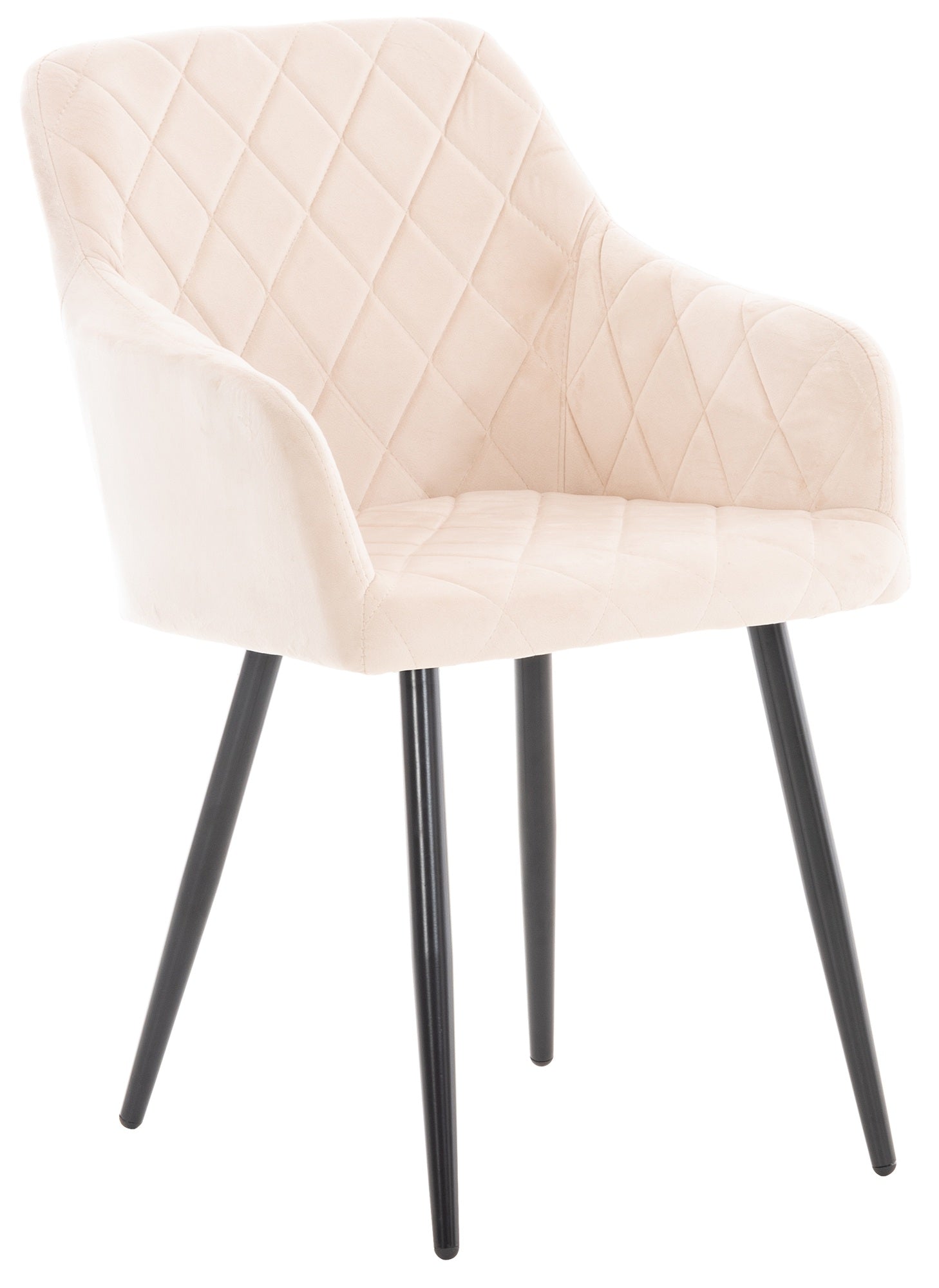 Eetkamerstoel - Comfortabele Zitstoel - Gewatteerde Zitting voor Langdurig Comfort Materiaal zacht Kleur beige