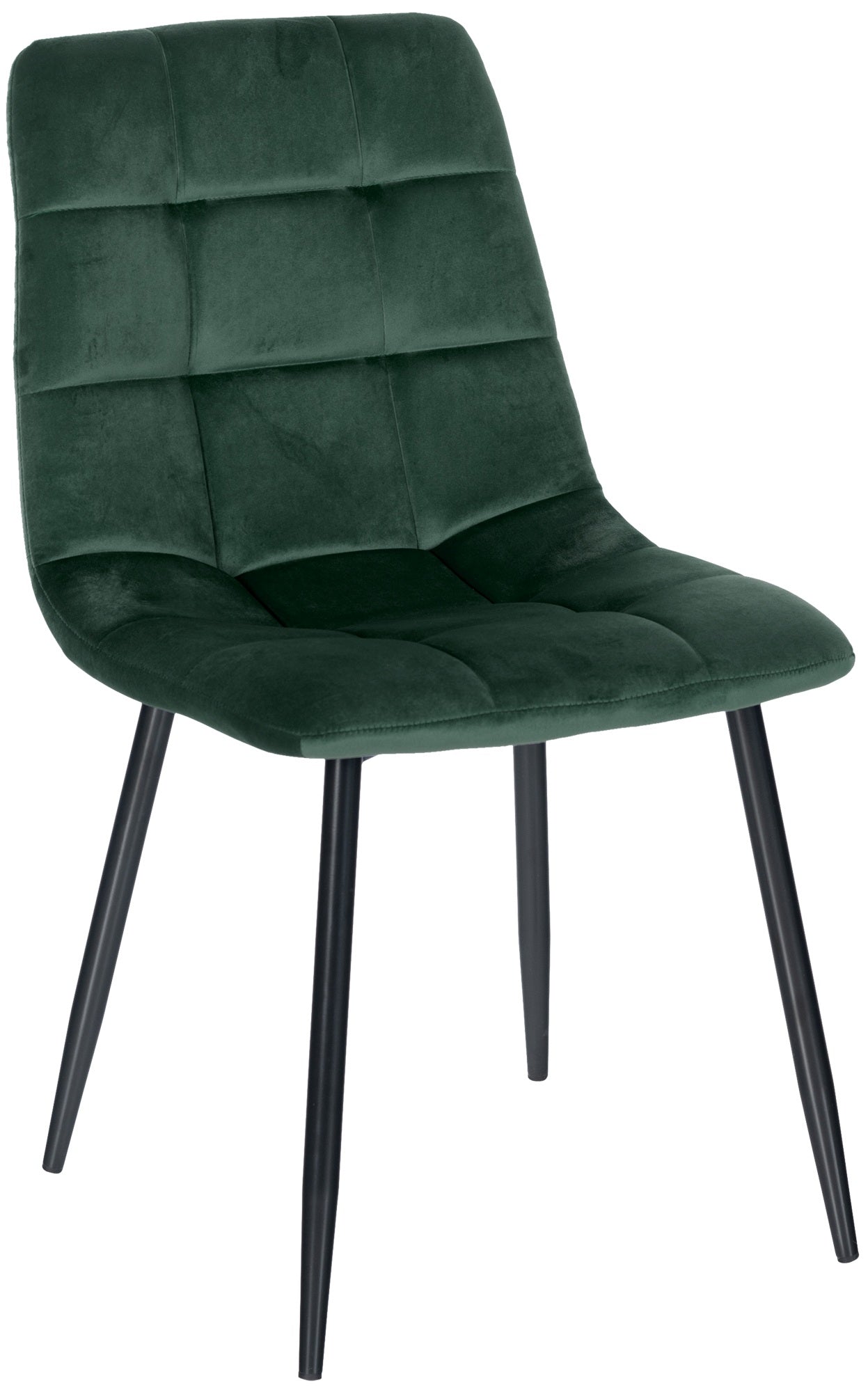 Eetkamerstoel - Dining Chair - Comfortabele Rugleuning - Onderhoudsvriendelijk Materiaal zacht Kleur groen