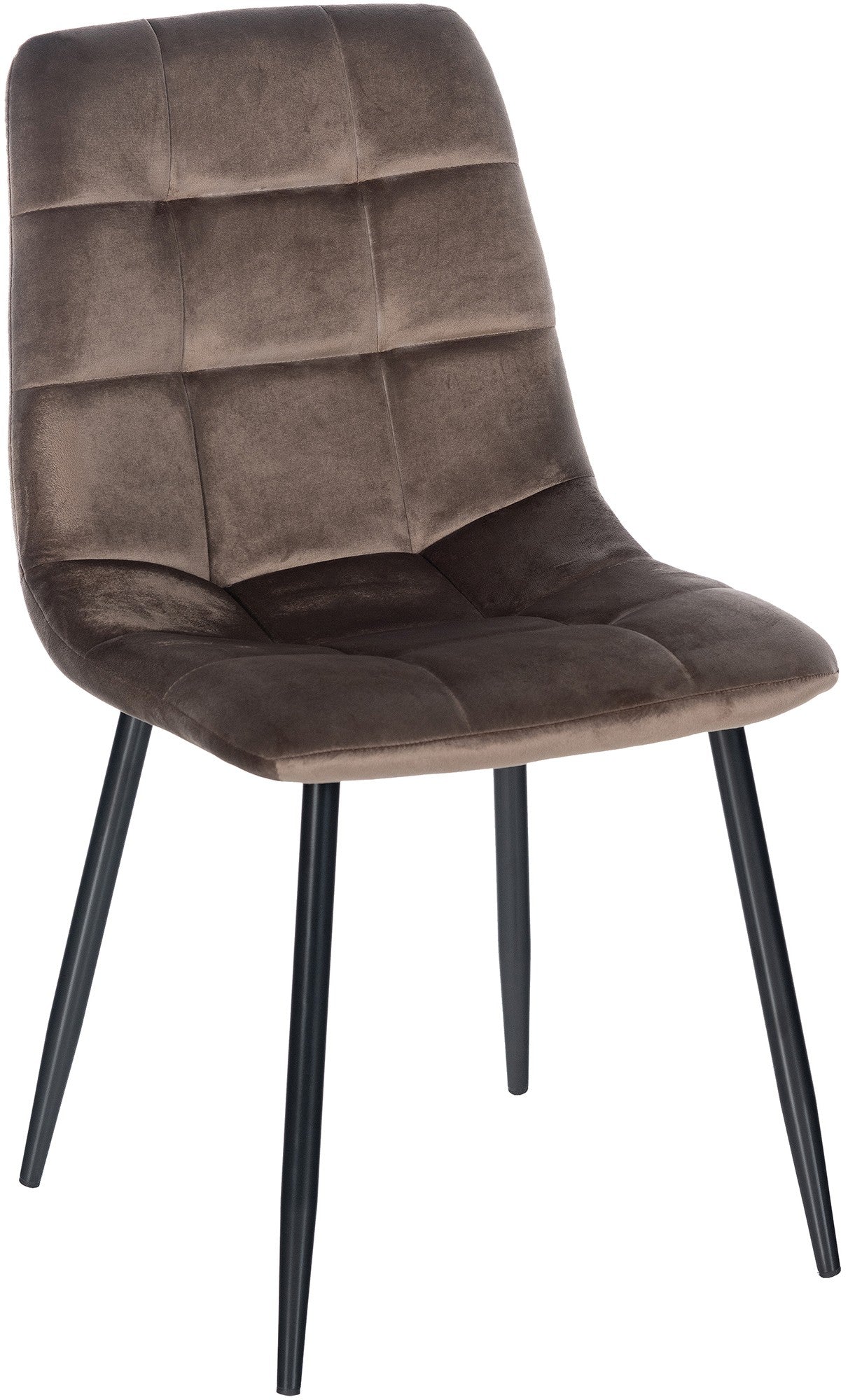 Eetkamerstoel - Dining Chair - Comfortabele Rugleuning - Onderhoudsvriendelijk Materiaal zacht Kleur bruin