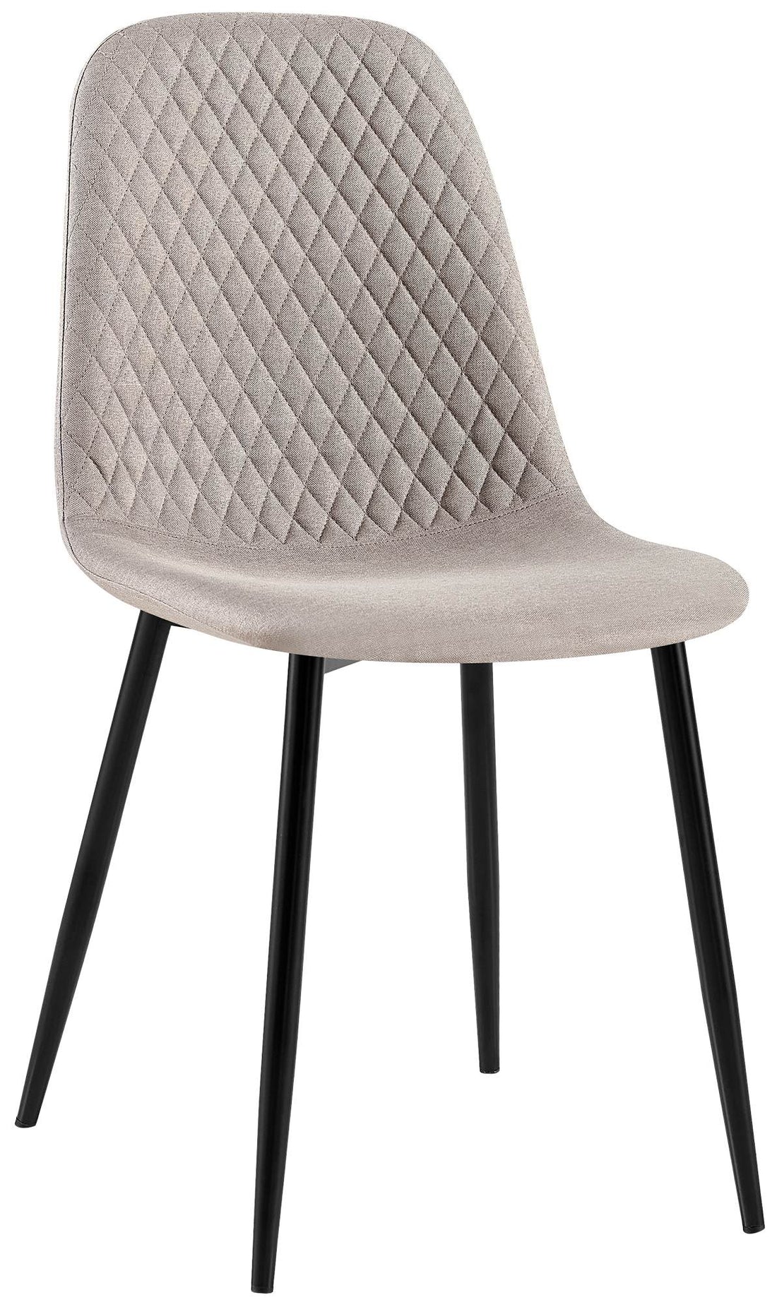 Comfortabele Stijlvolle Eetkamerstoel - Fluweel Bekleding - Onderhoudsvriendelijk Design Materiaal Stof Kleur donkergrijs