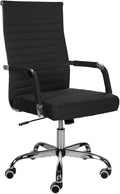 Ergonomische Bureaustoel - Kantoorstoel - In hoogte verstelbaar, comfortabel design Kleur zwart Materiaal Stof
