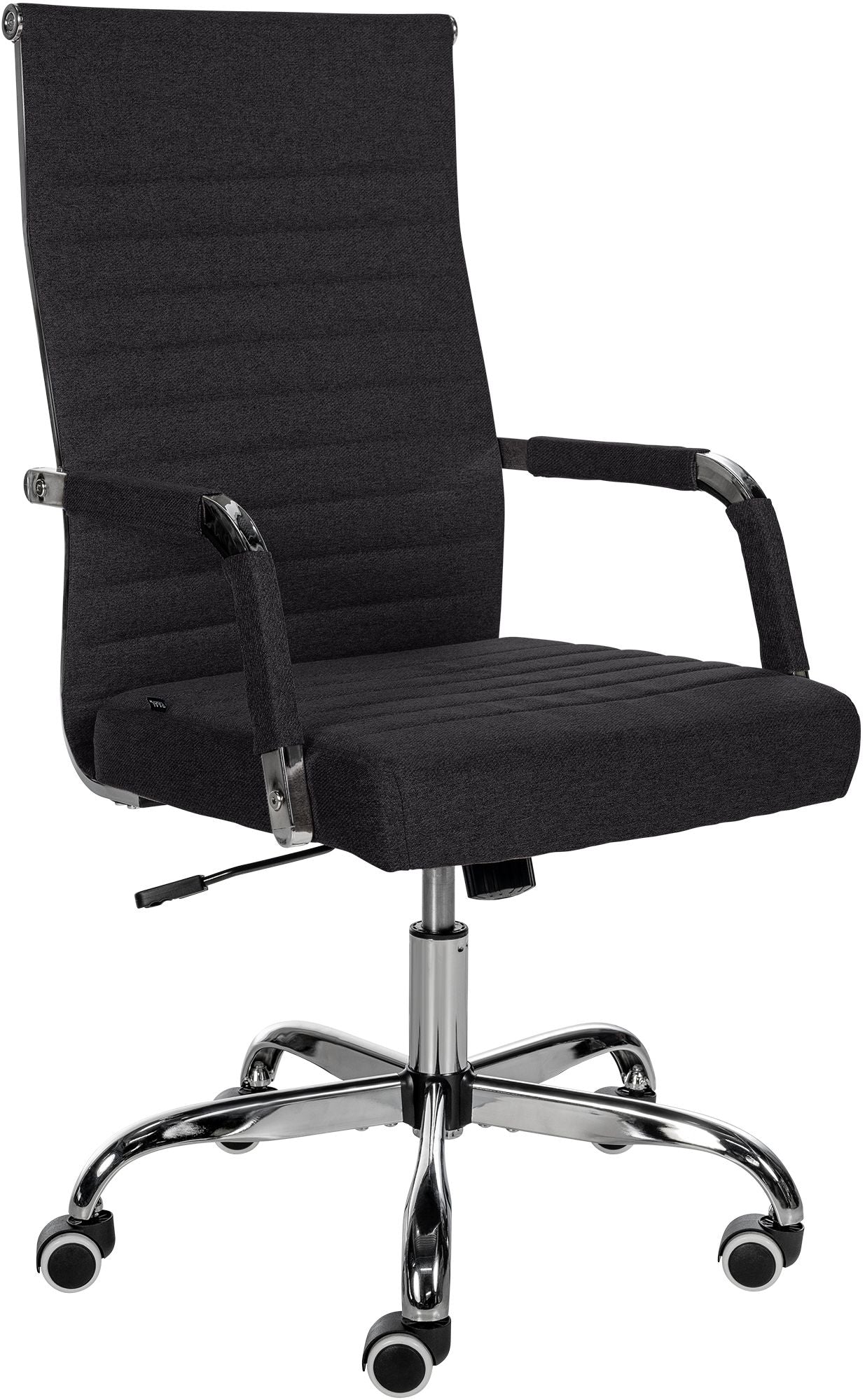 Ergonomische Bureaustoel - Kantoorstoel - In hoogte verstelbaar, comfortabel design Kleur zwart Materiaal Stof
