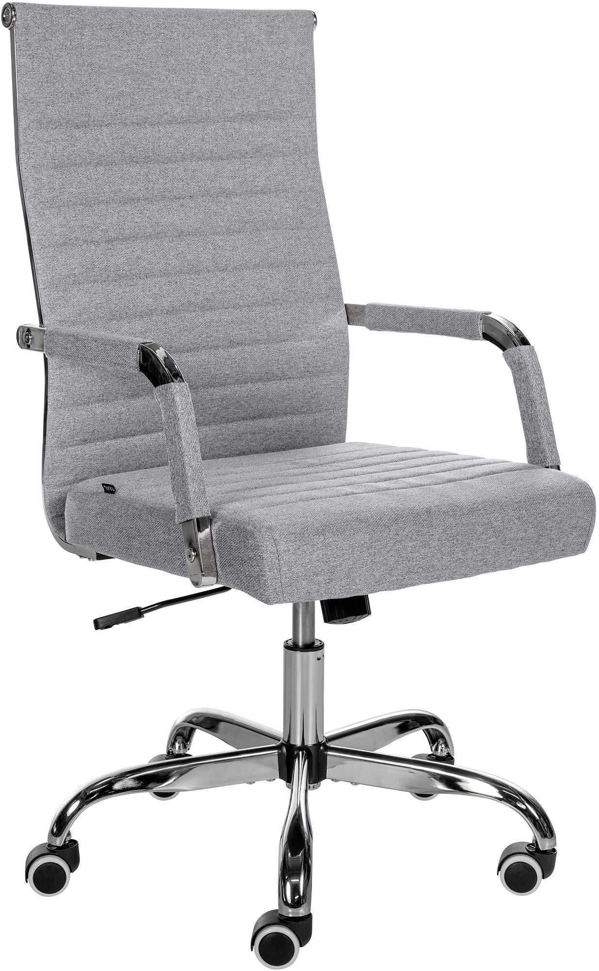 Ergonomische Bureaustoel - Kantoorstoel - In hoogte verstelbaar, comfortabel design Kleur grijs Materiaal Stof