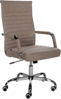 Ergonomische Bureaustoel - Kantoorstoel - In hoogte verstelbaar, comfortabel design Kleur taupe Materiaal Stof