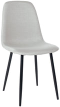 Eetkamerstoel - Eetstoel - Comfortabele Bekleding & Onderhoudsvriendelijk Design Kleur crème Materiaal Stof