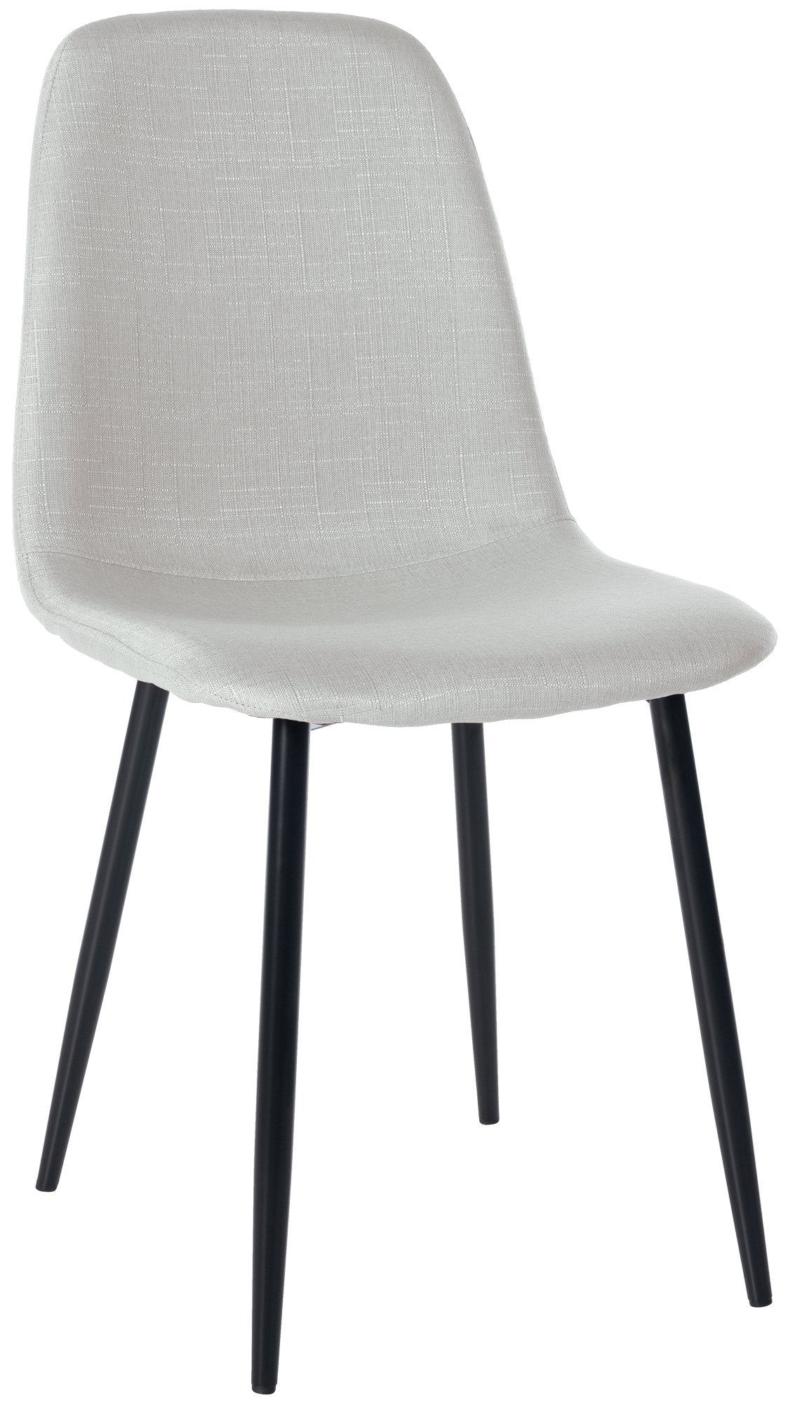 Eetkamerstoel - Eetstoel - Comfortabele Bekleding & Onderhoudsvriendelijk Design Kleur crème Materiaal Stof