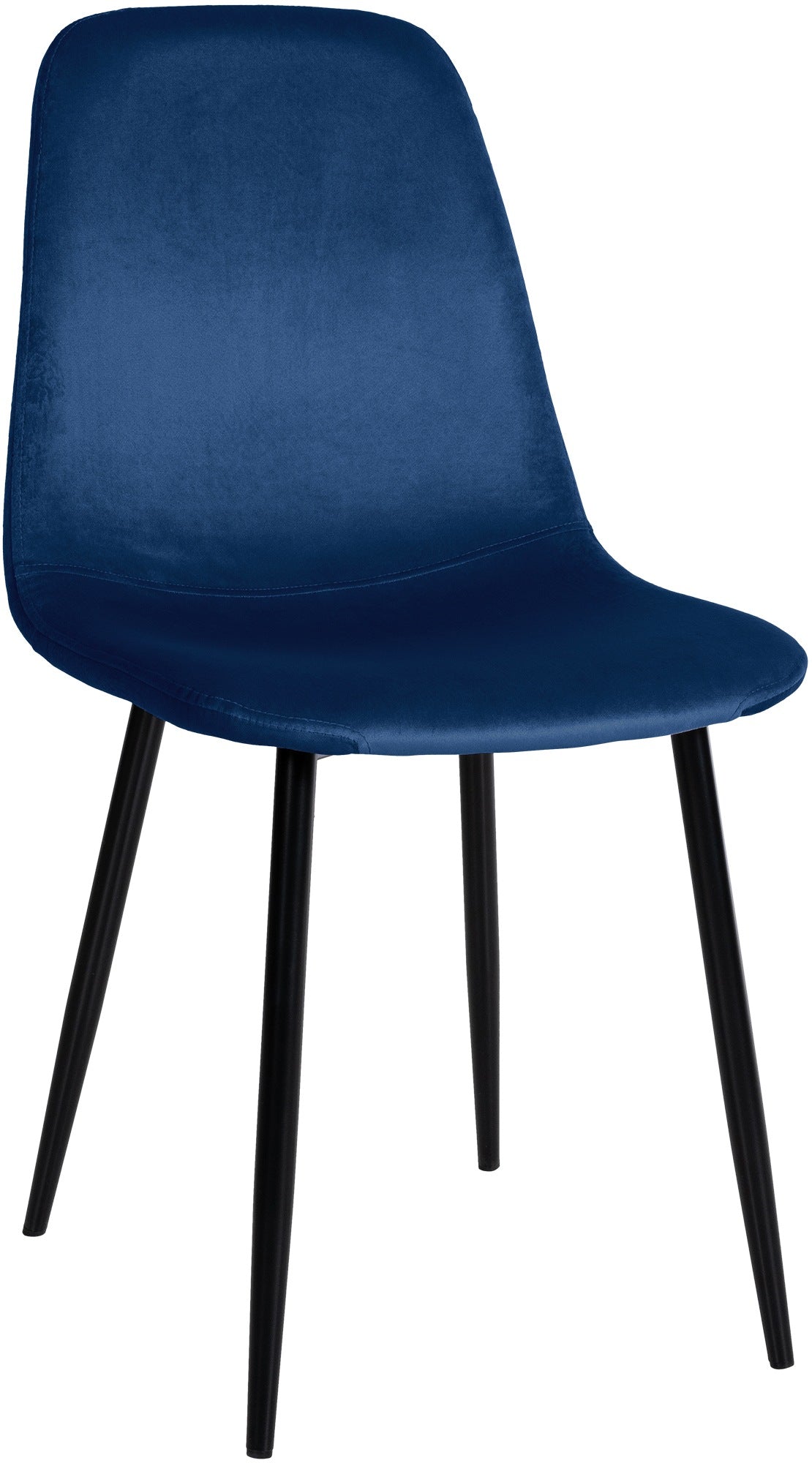 Eetkamerstoel - Eetstoel - Comfortabele Bekleding & Onderhoudsvriendelijk Design Kleur blauw Materiaal zacht