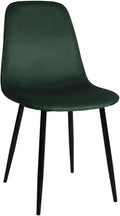 Eetkamerstoel - Eetstoel - Comfortabele Bekleding & Onderhoudsvriendelijk Design Kleur groen Materiaal zacht