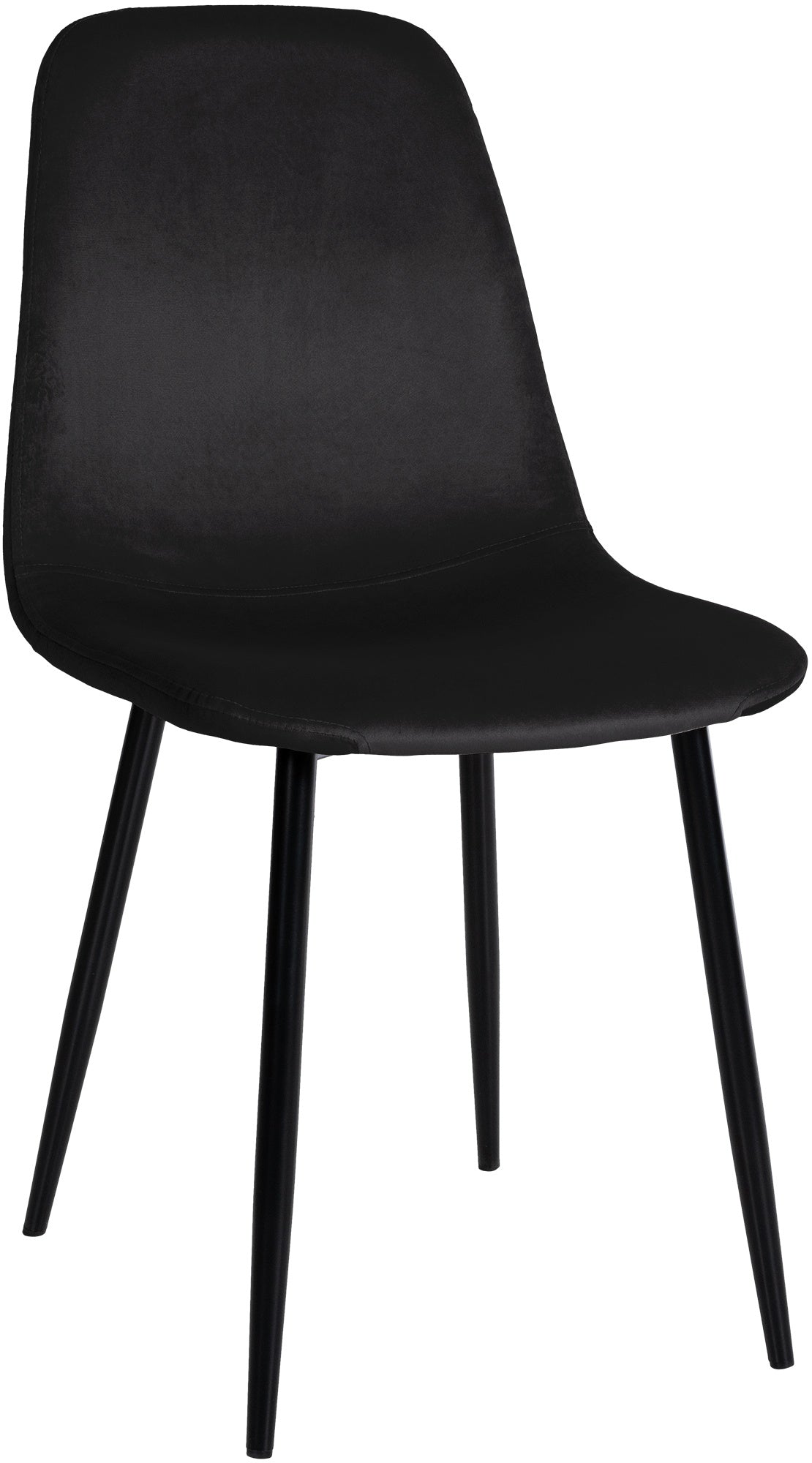 Eetkamerstoel - Eetstoel - Comfortabele Bekleding & Onderhoudsvriendelijk Design Kleur zwart Materiaal zacht