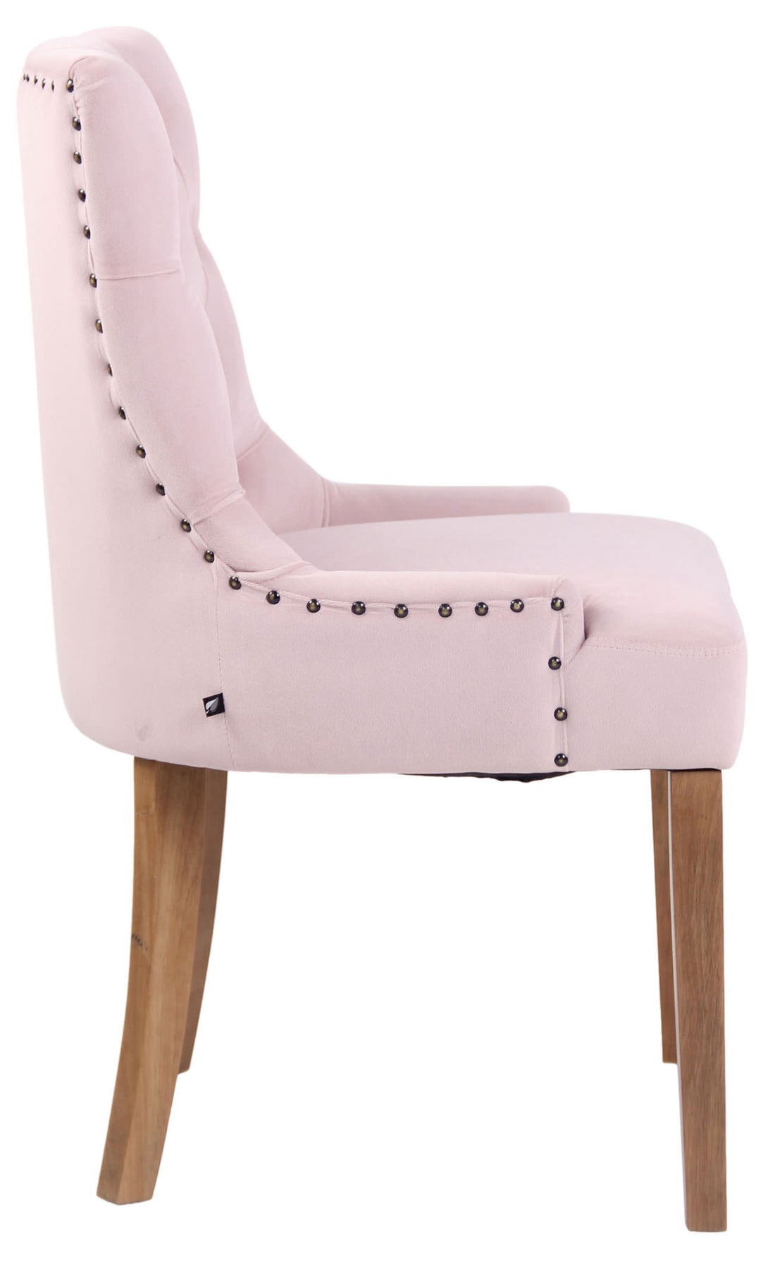 Set van 4 Fluwelen Eetkamerstoelen - Keukenstoelen - Elegant Design Kleur roze