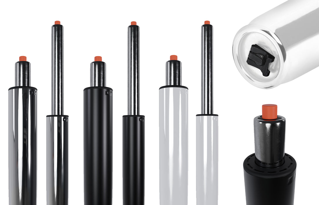 Gasliften voor Bureaustoelen - Hefcilinders - Ergonomische Hoogte-aanpassing voor Comfort Kleur chroom Maat