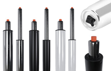 Gasliften voor Bureaustoelen - Hefcilinders - Ergonomische Hoogte-aanpassing voor Comfort Kleur chroom Maat