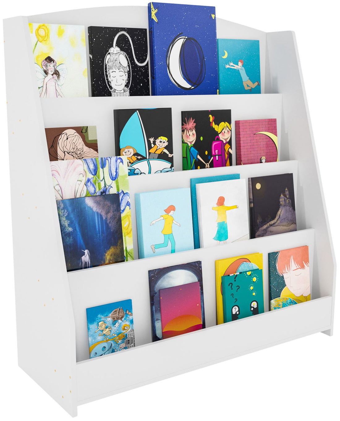 Kinderboekenrek - Stapelkast - Stimuleert Zelfstandigheid Maat 60 cm
