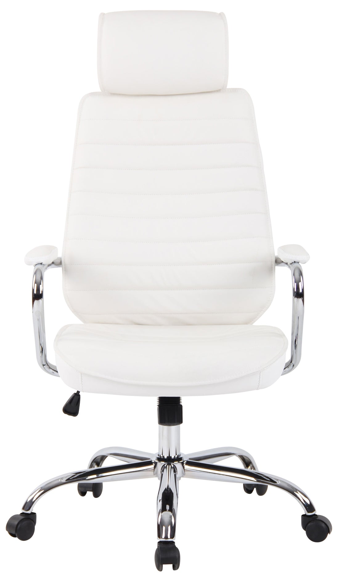Bureaustoel Echt Leder - Ergonomische Werkstoel - Duurzaam & Verstelbaar voor Langdurig Comfort Kleur wit
