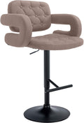 Design Barkruk - Hoge Kruk - 360° Draaibaar voor Maximaal Comfort Kleur taupe