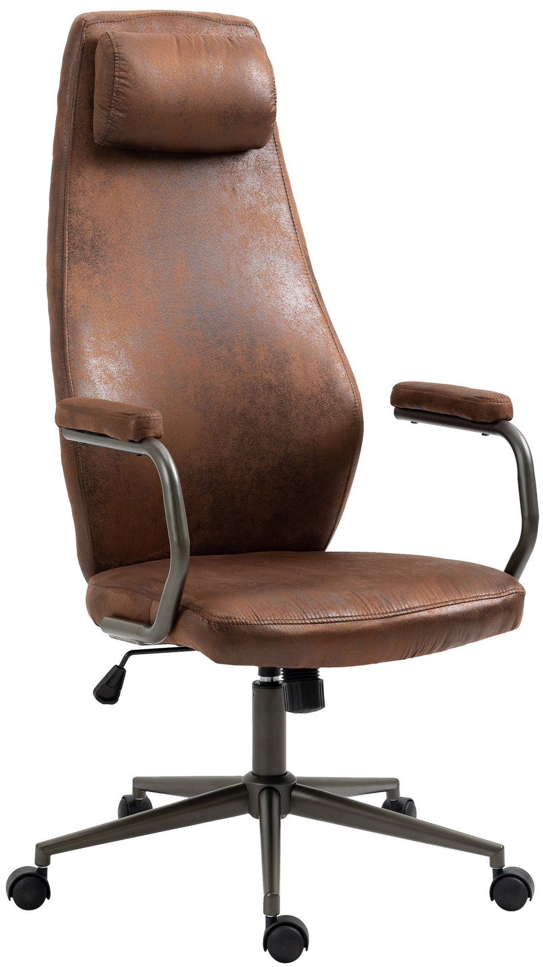Ergonomische Bureaustoel - Kantoorstoel - Industriële Stijl, Maximale Comfort Kleur cognac