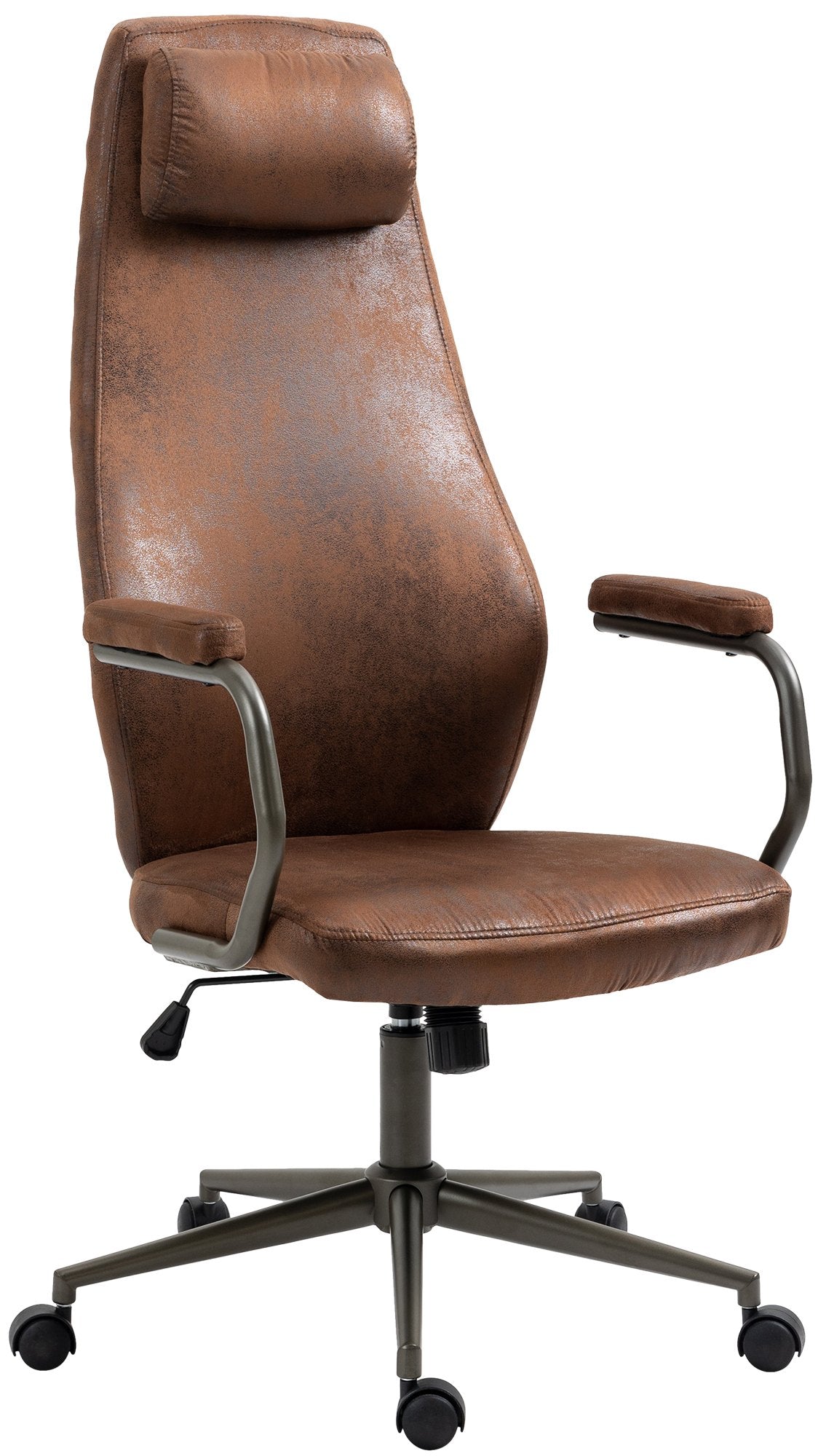 Ergonomische Bureaustoel - Kantoorstoel - Industriële Stijl, Maximale Comfort Kleur cognac