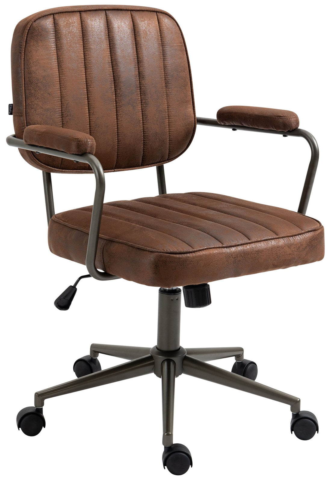 Bureaustoel, Ergonomische Stoel, Kantelfunctie & Kunstleer Comfort Kleur cognac