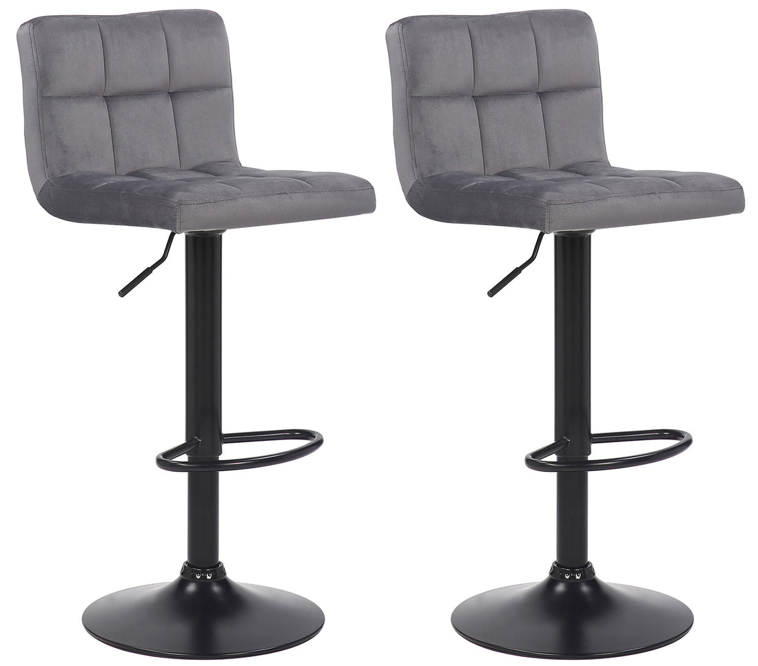 2-delige set Barkrukken - Keukenkrukken - In hoogte verstelbaar en modern design Kleur blauw
