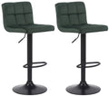 2-delige set Barkrukken - Keukenkrukken - In hoogte verstelbaar en modern design Kleur groen