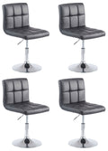 4-delige Loungeset - Comfortabele Stoelset - Kunstleder, Snel Reinigbaar Design Kleur zwart