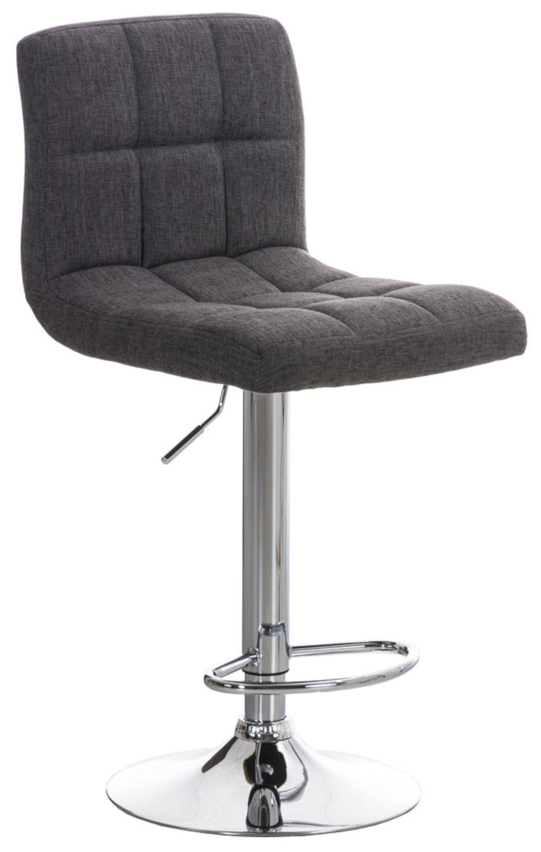 Set van 2 Barkrukken - Stijlvolle Stoelen - 360° Draaibaar & Hoogte Verstelbaar Kleur lichtgrijs