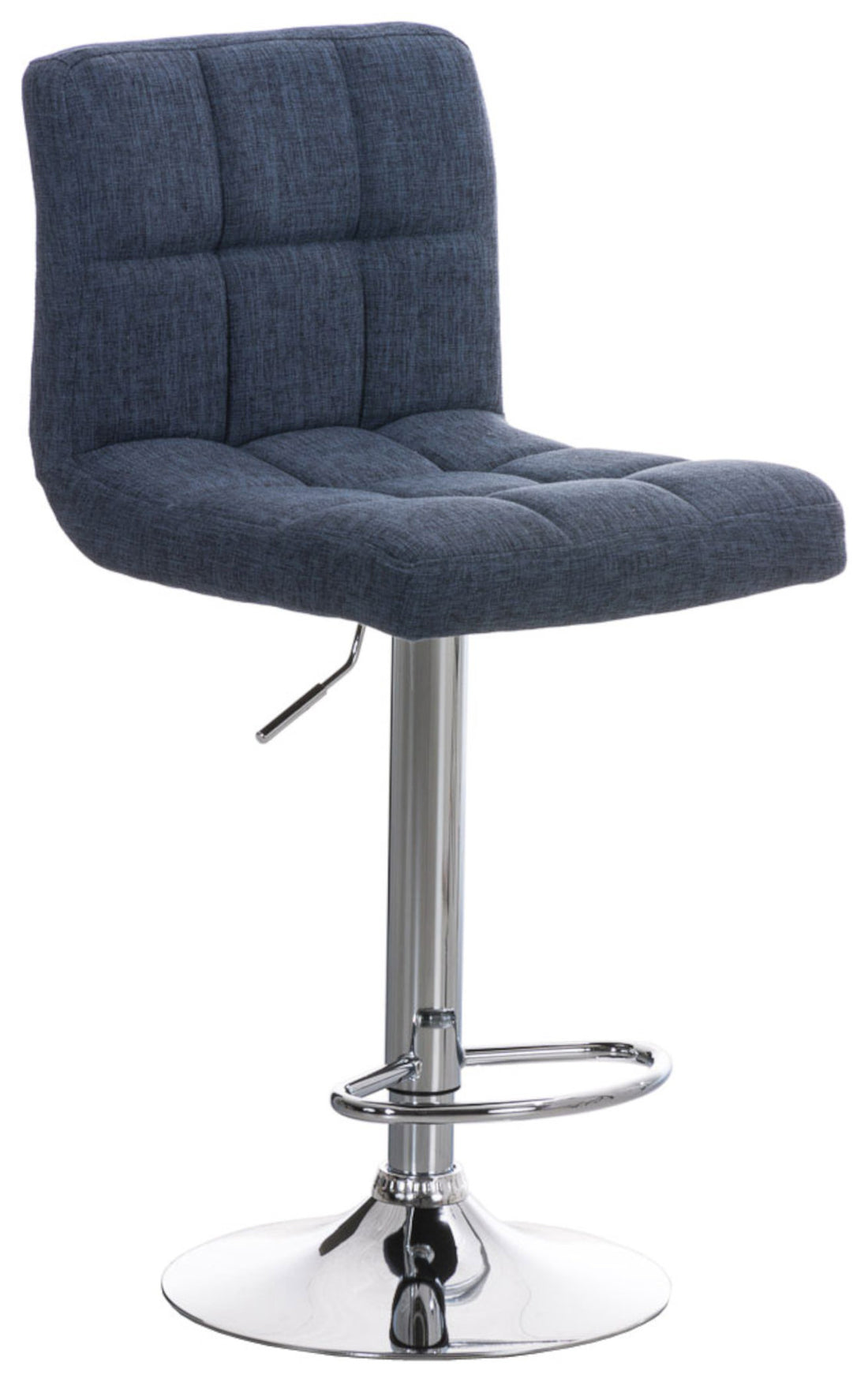 2-delige Comfortabele Barkrukken - Eetkamerstoelen, 360° Draaibaar Zithoogte Verstelbaar Kleur blauw