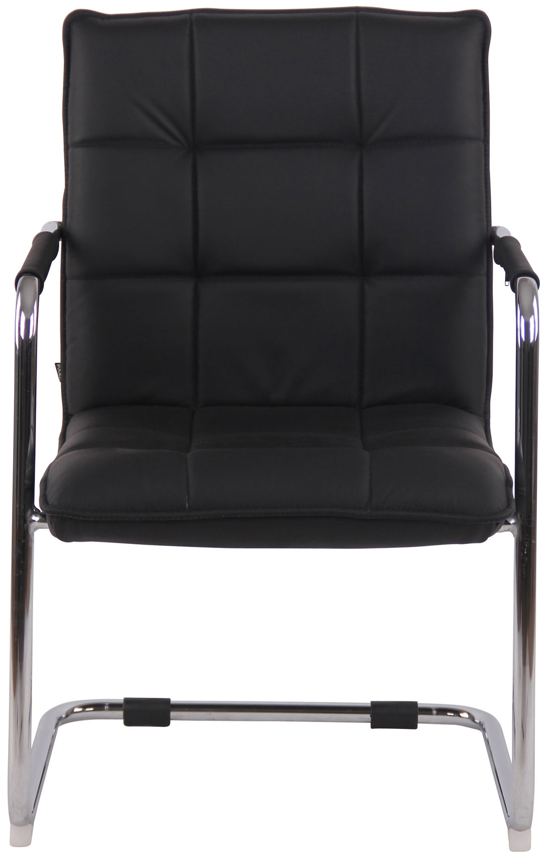 2-delige set Eetkamerstoelen - Dining Chairs - Hoog zitcomfort, Echt Leer Kleur zwart