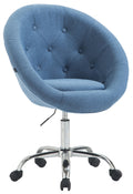Design Bureaustoel - Ergonomische Rolkruk - Verstelbaar voor Optimaal Comfort Kleur blauw