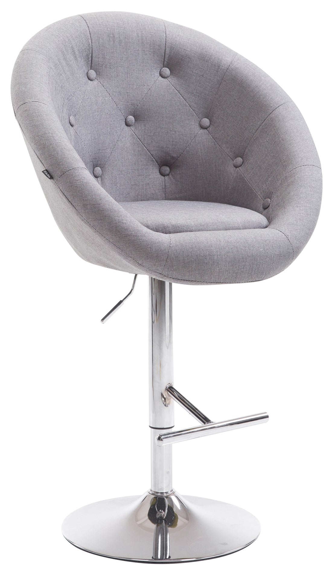 Barkruk - Hoge Kruk - Optimaal Zitcomfort en 360° Draaibaar, In Hoogte Verstelbaar Kleur blauw Onderstel Kleur chroom