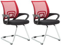 2-delige Set Schommelstoelen - Wiebelstoelen - Ergonomisch Comfort Kleur rood