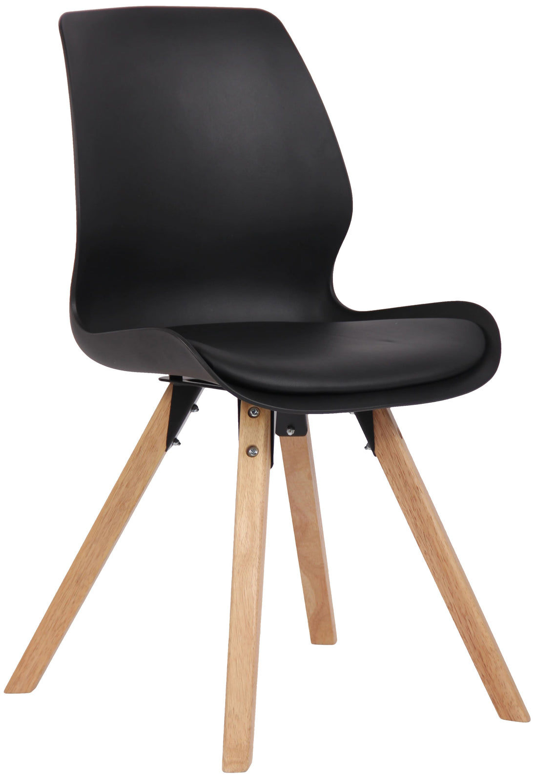 Bezoekersstoel, Gaststoel - Comfortabele Zithouding - Kunststof/Fluweel/Stof Opties Kleur zwart Materiaal KunstStof
