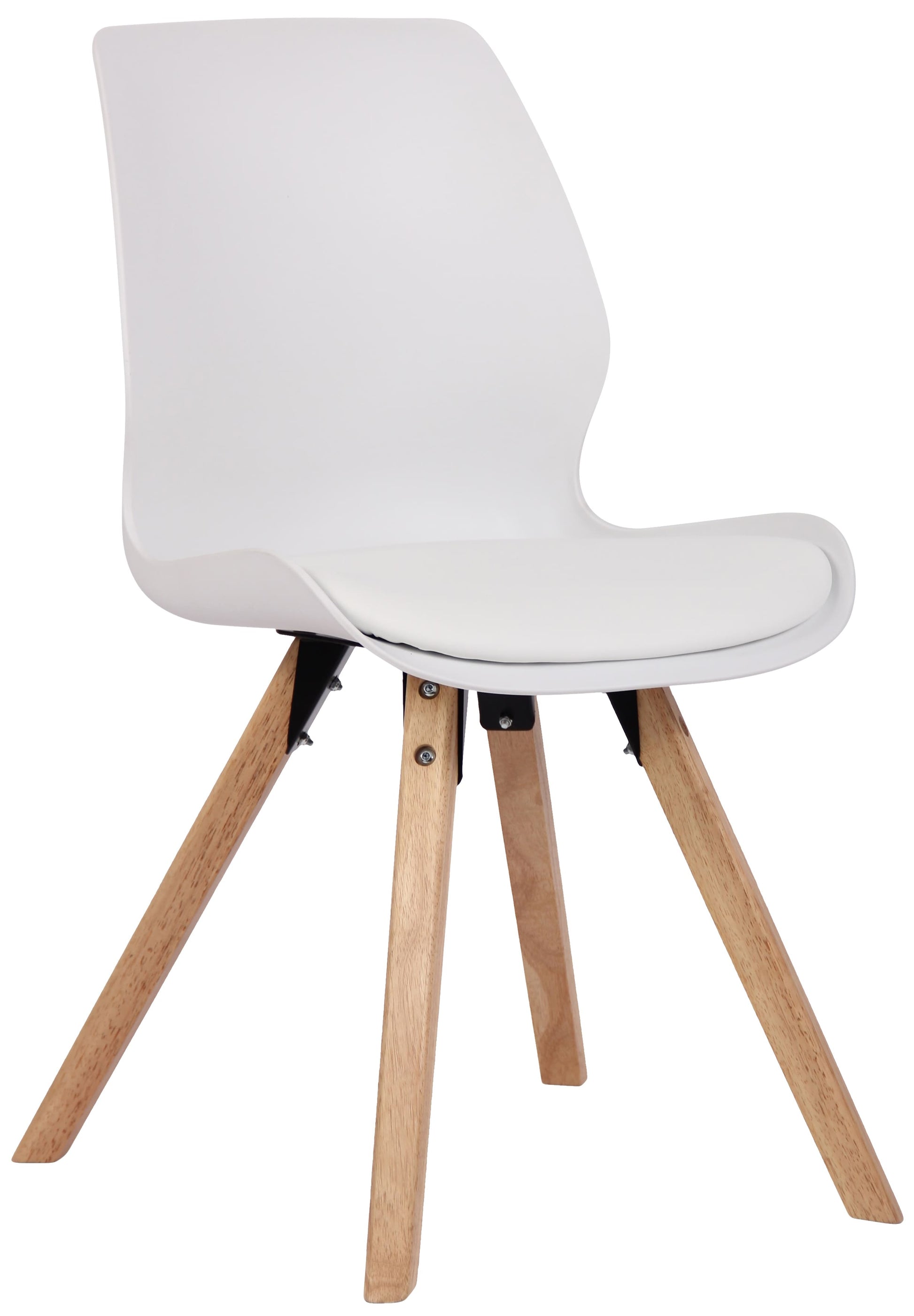 Bezoekersstoel, Gaststoel - Comfortabele Zithouding - Kunststof/Fluweel/Stof Opties Kleur wit Materiaal KunstStof