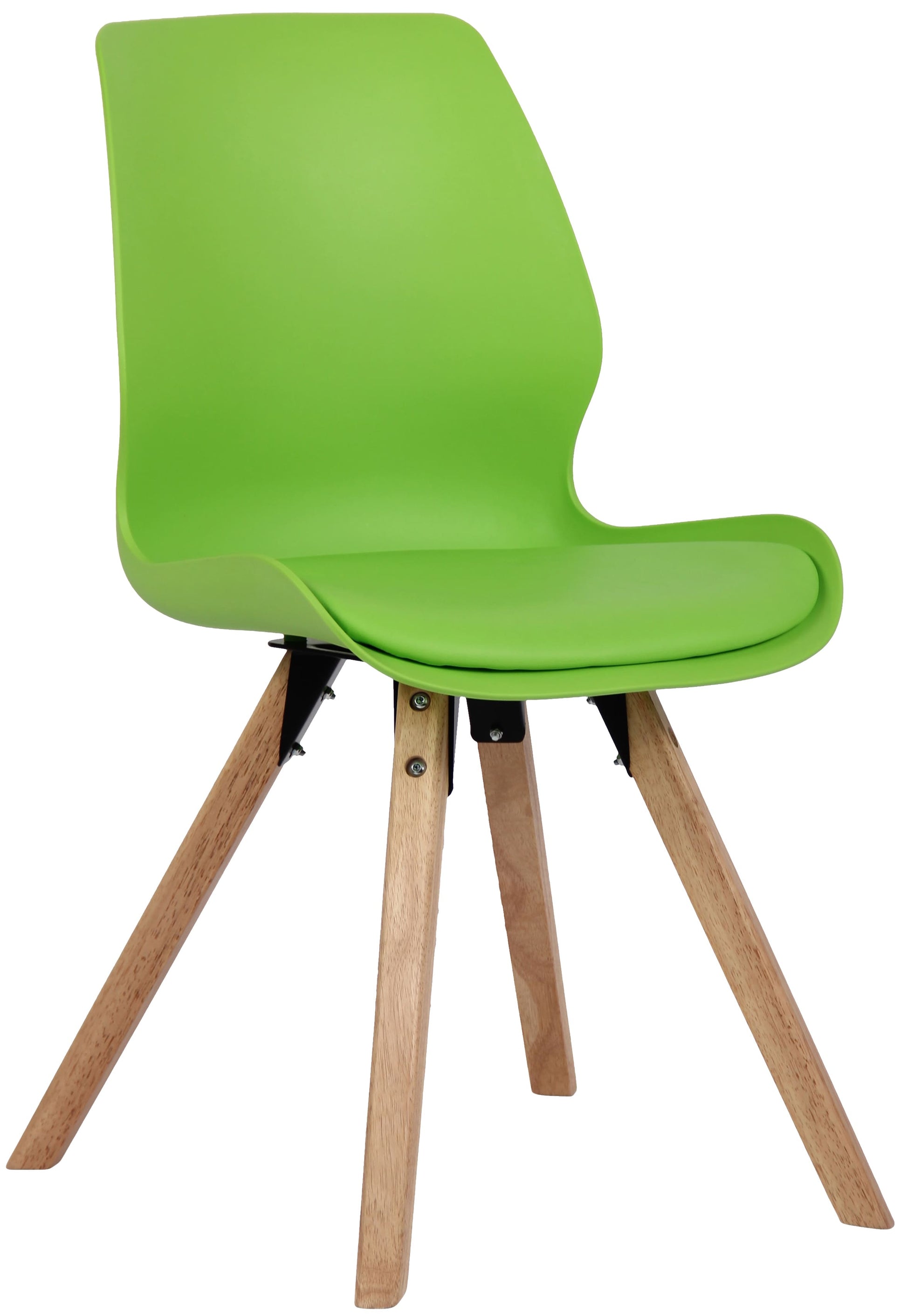 Bezoekersstoel, Gaststoel - Comfortabele Zithouding - Kunststof/Fluweel/Stof Opties Kleur groen Materiaal KunstStof