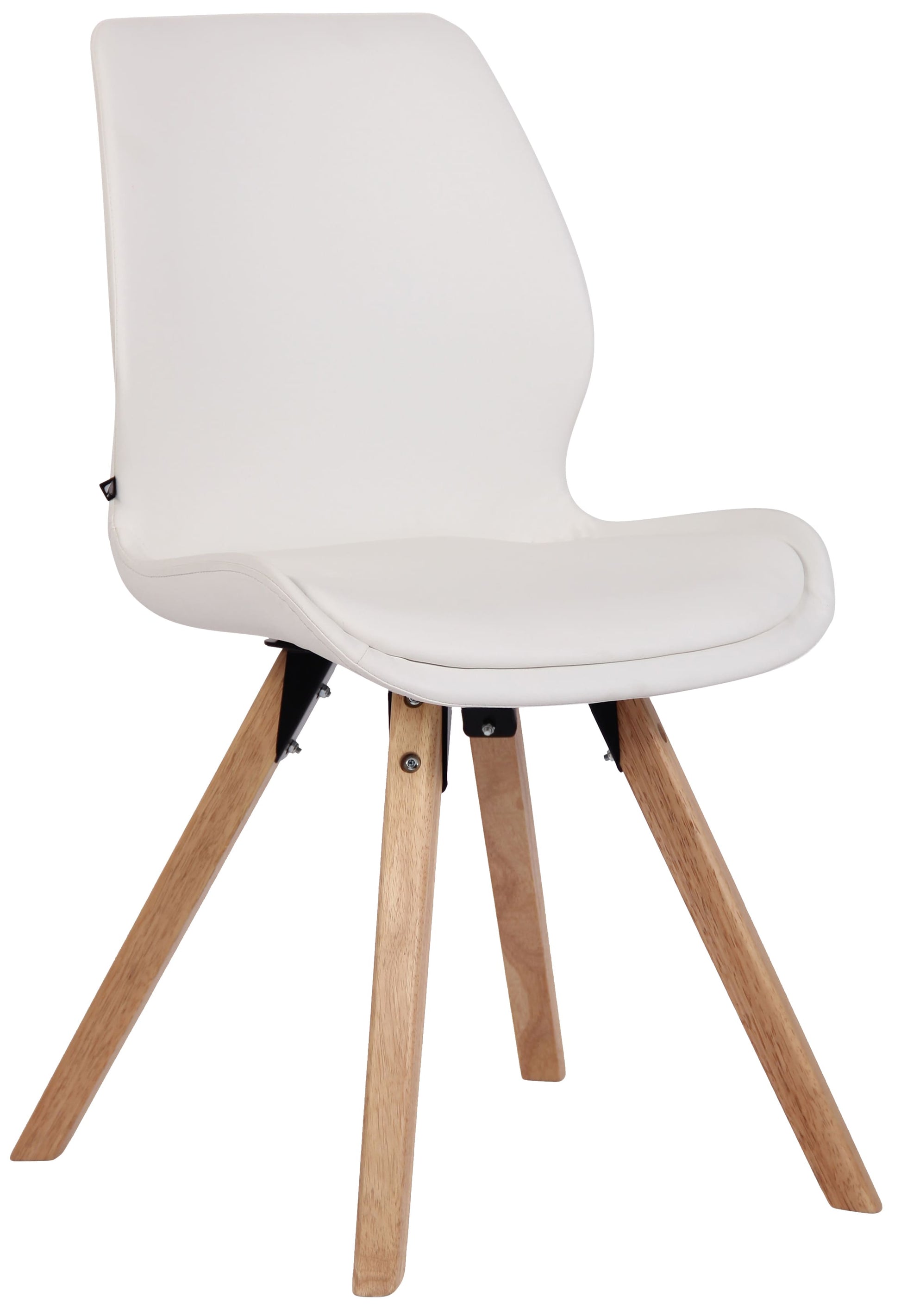 Bezoekersstoel, Gaststoel - Comfortabele Zithouding - Kunststof/Fluweel/Stof Opties Kleur wit Materiaal kunstleer