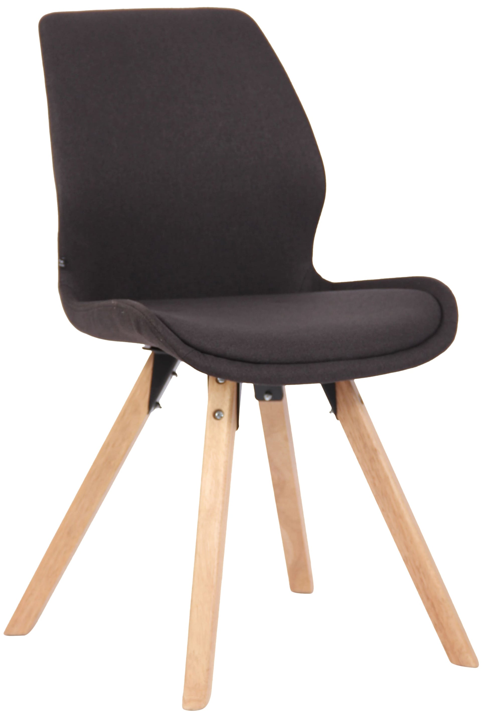 Bezoekersstoel, Gaststoel - Comfortabele Zithouding - Kunststof/Fluweel/Stof Opties Kleur zwart Materiaal Stof